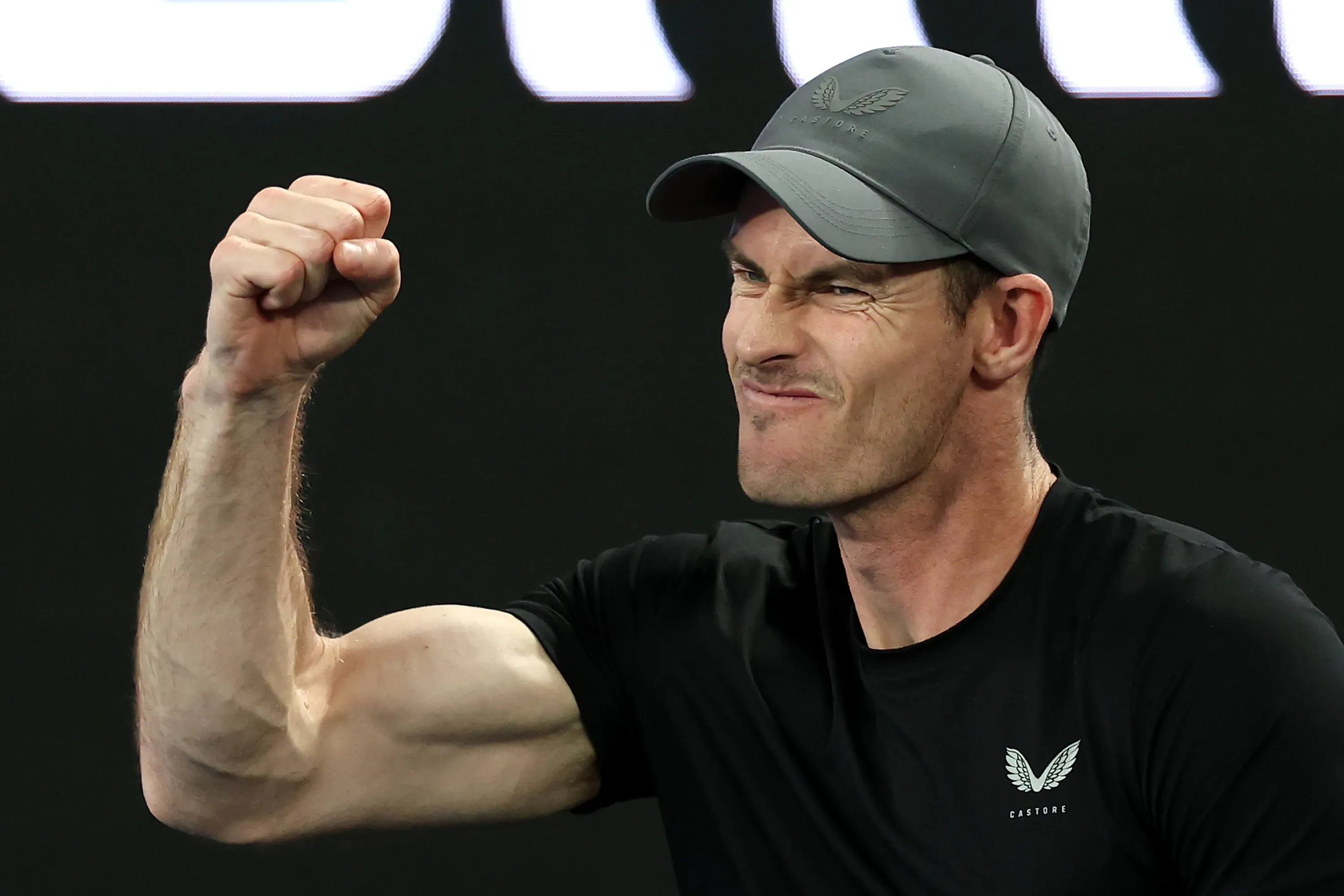 Andy Murray durante su etapa como entrenador de Novak Djokovic. (Getty Images)