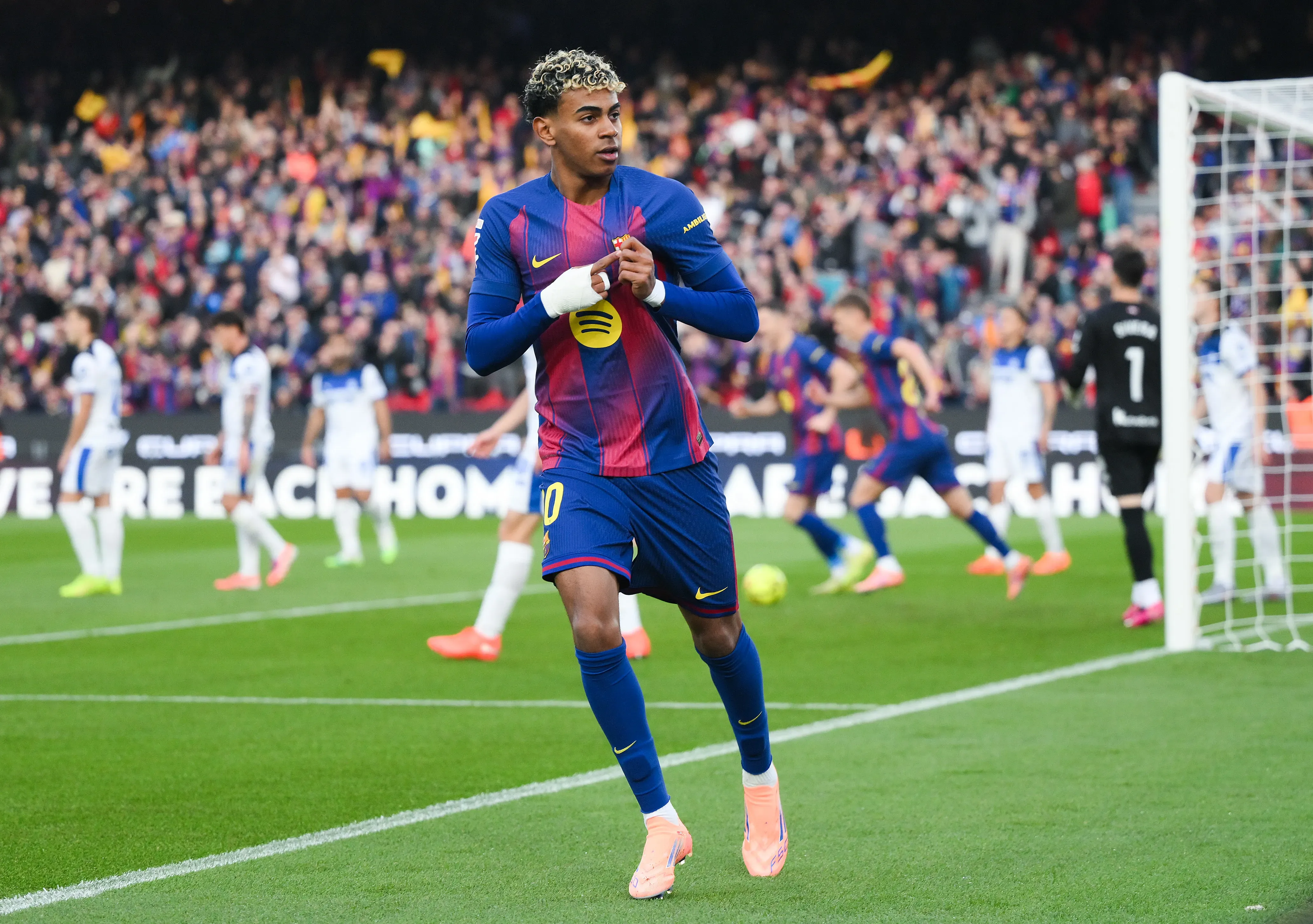 Lamine Yamal, la joya y figura de Barcelona (Getty Images).