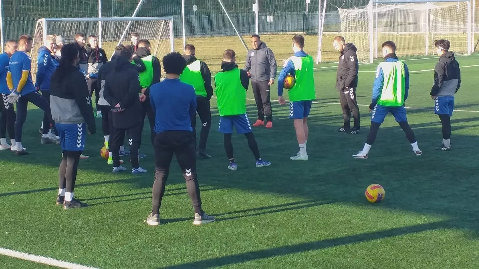 Damián Malandra como entrenador en Lituania. (Archivo).