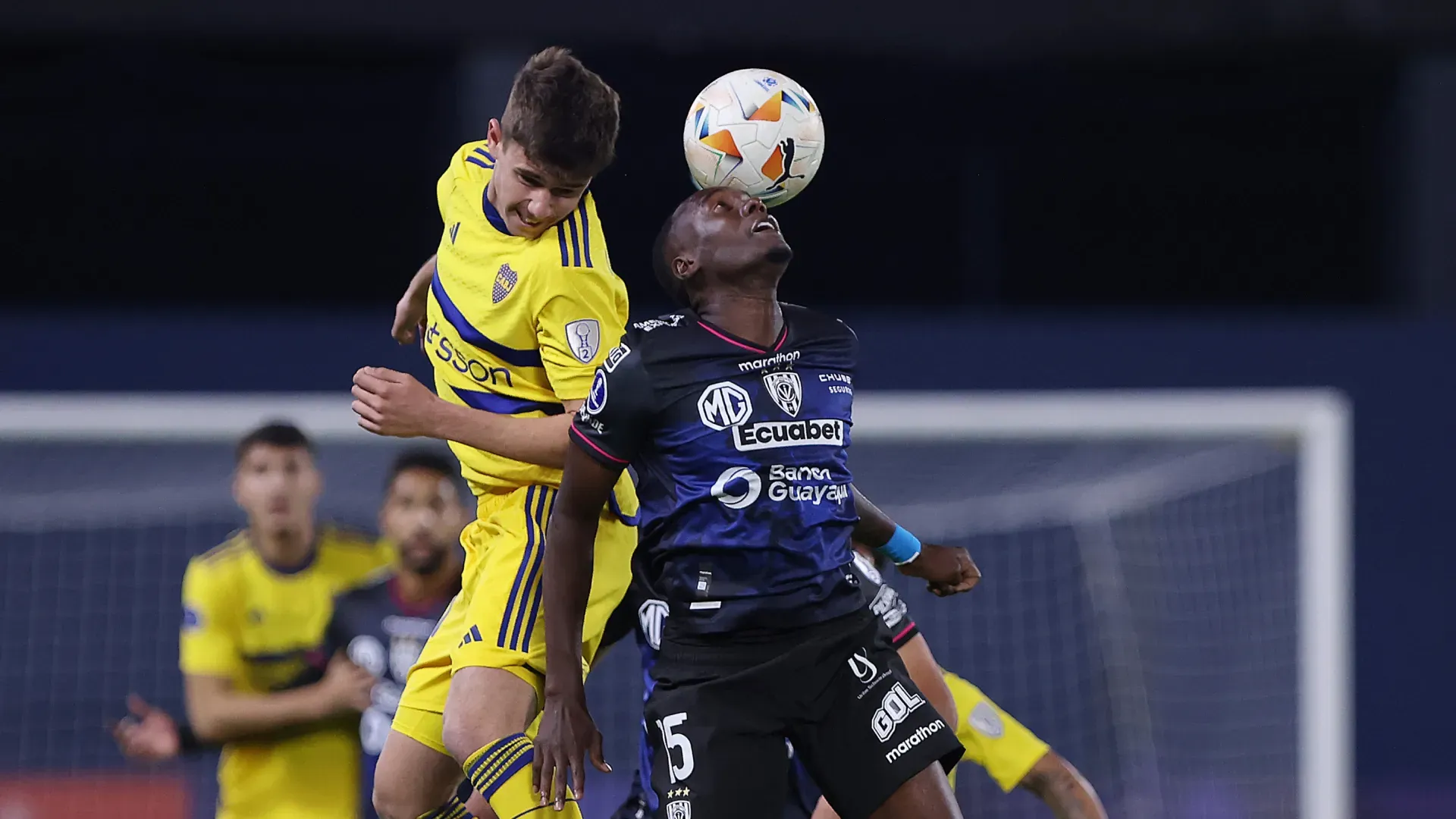 Santiago Dalmasso, en su debut ante Independiente del Valle (Franklin Jacome/Getty Images).