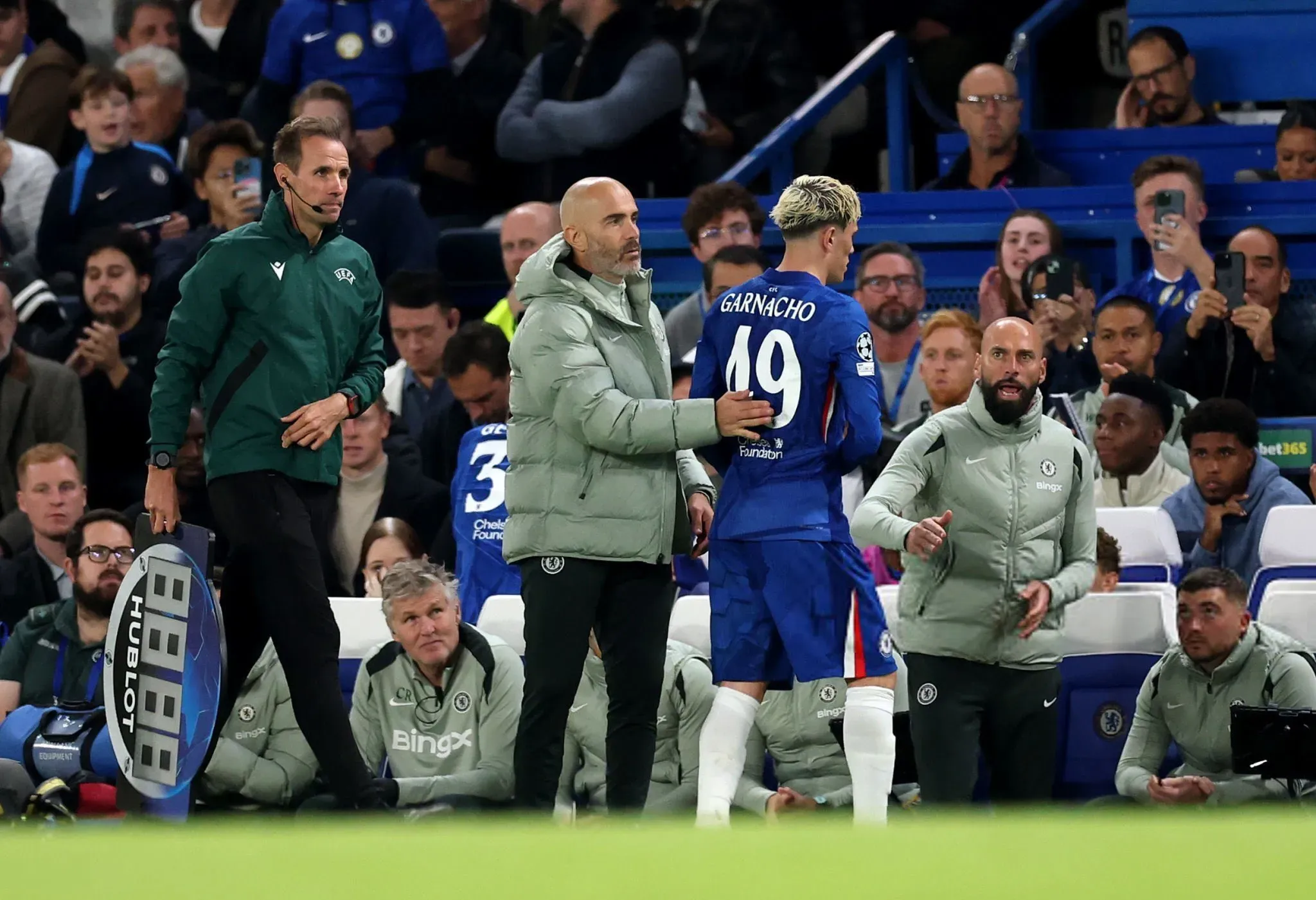 En Chelsea las cosas tampoco están saliendo como Garnacho esperaba. (Getty)
