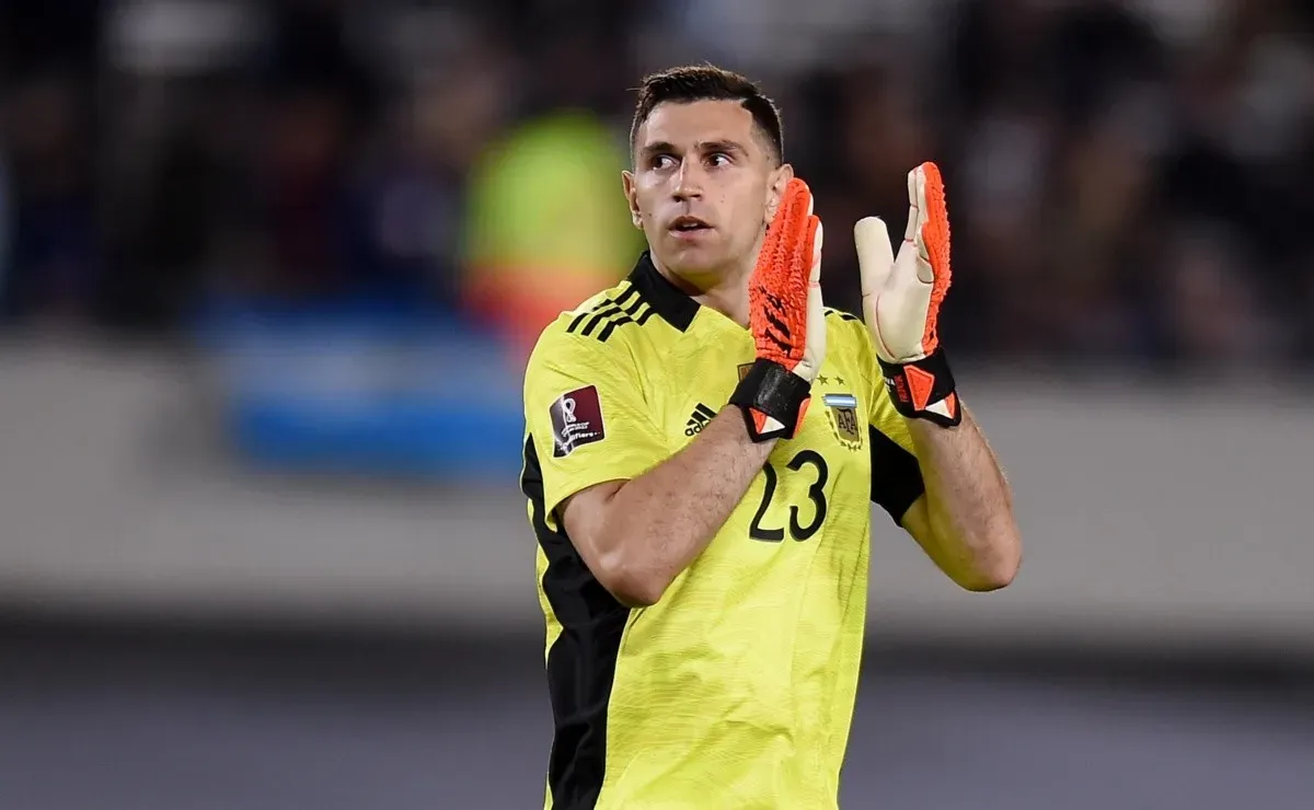 Emiliano Martínez, arquero de la Selección Argentina.