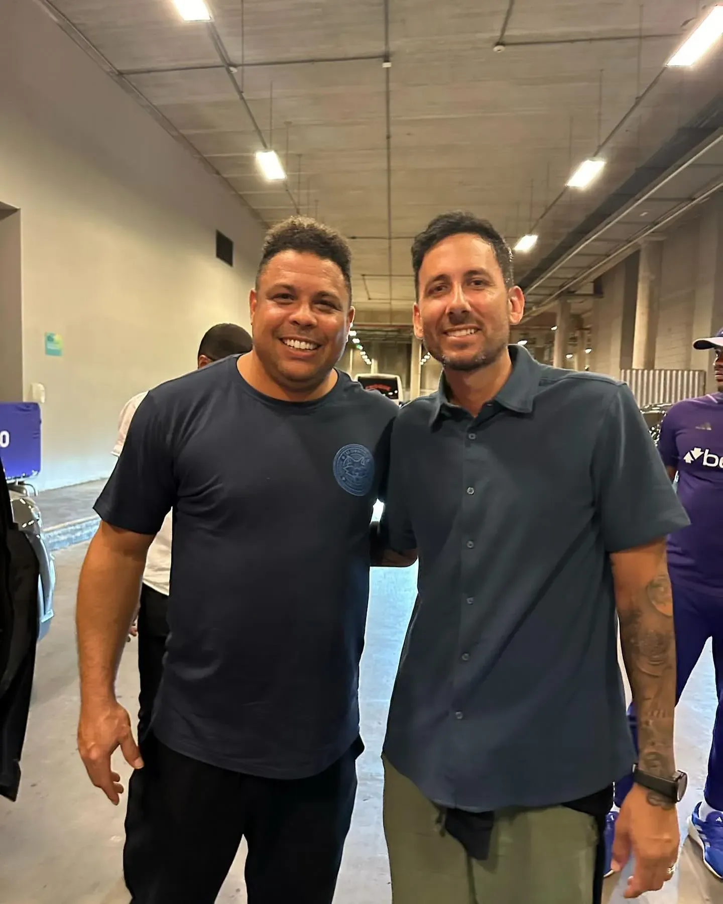 Cabral con Ronaldo. Foto Ariel Cabral.