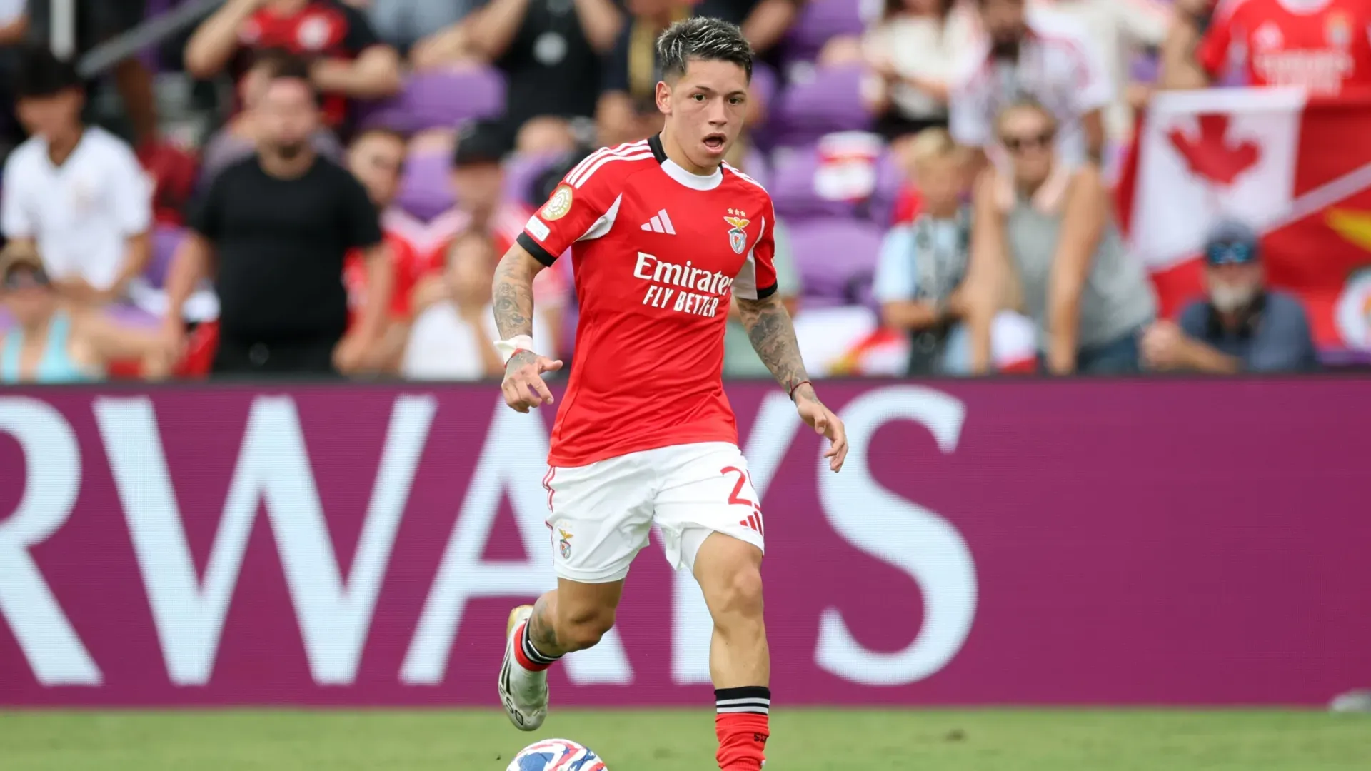 Gianluca Prestianni, futbolista de Benfica. (Foto: Getty).