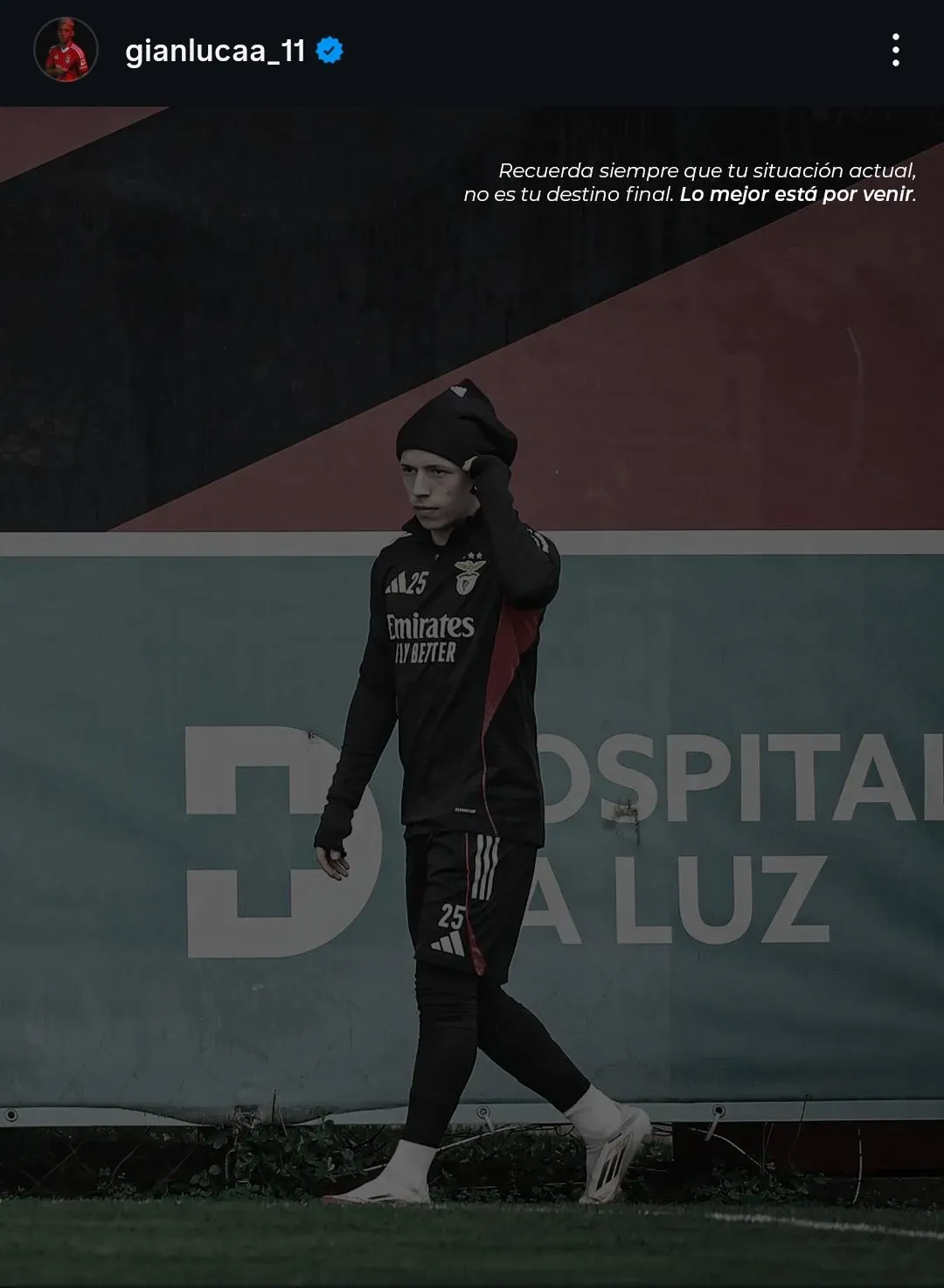 El posteo de Prestianni que generó especulaciones en River.