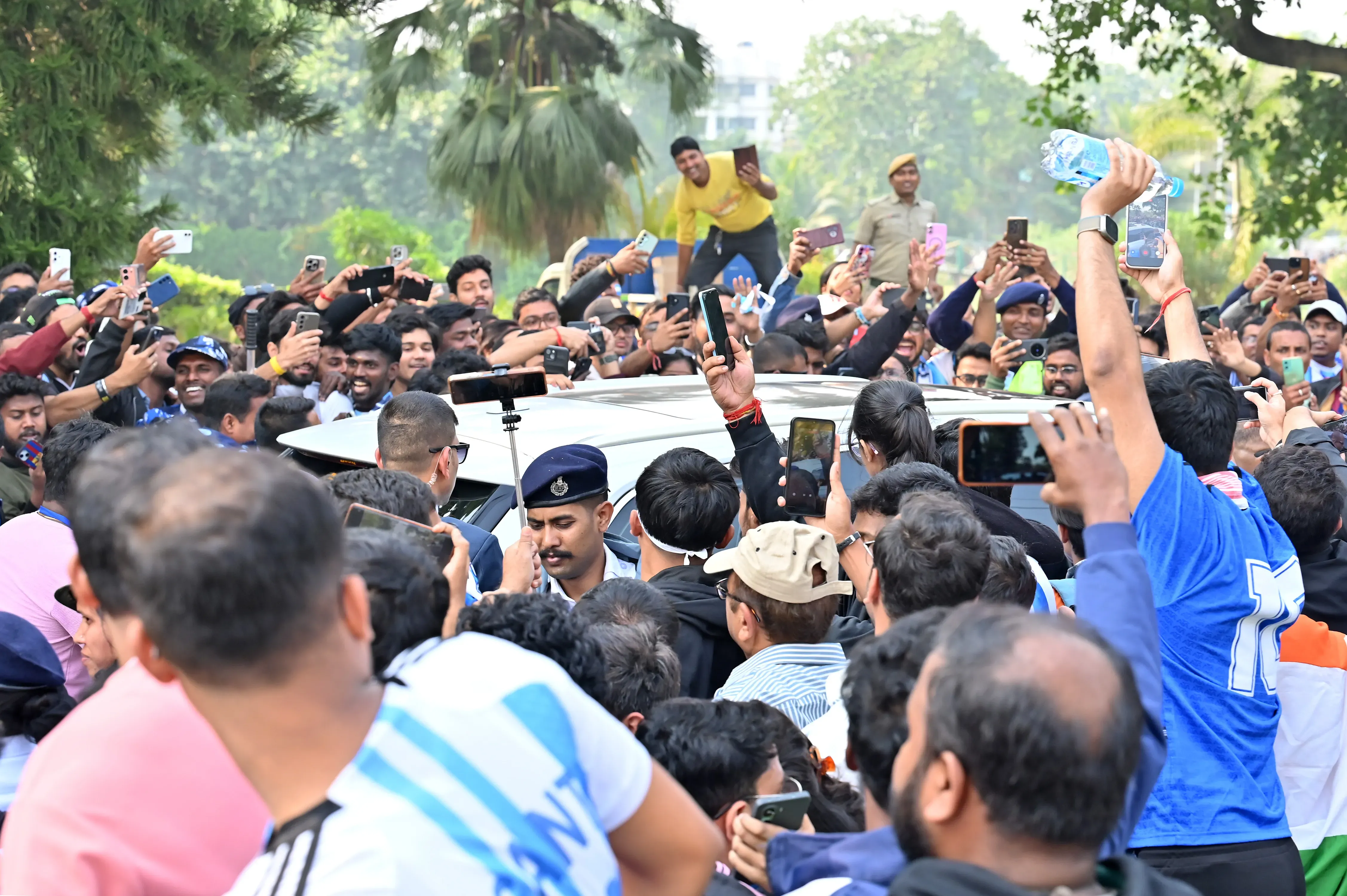 Locura total por Messi en India. (Getty).