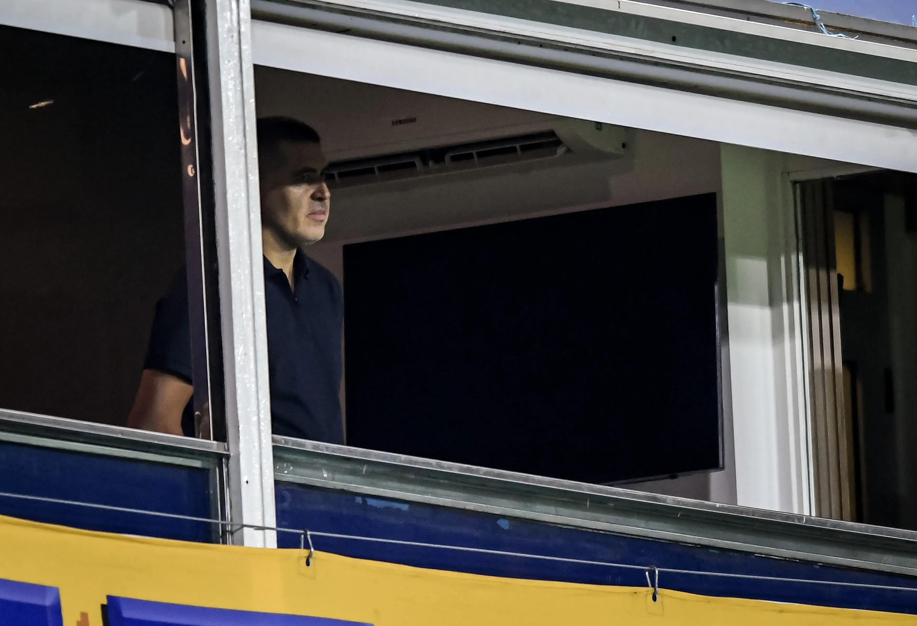 Riquelme en el palco presidencial. (Foto: Getty)