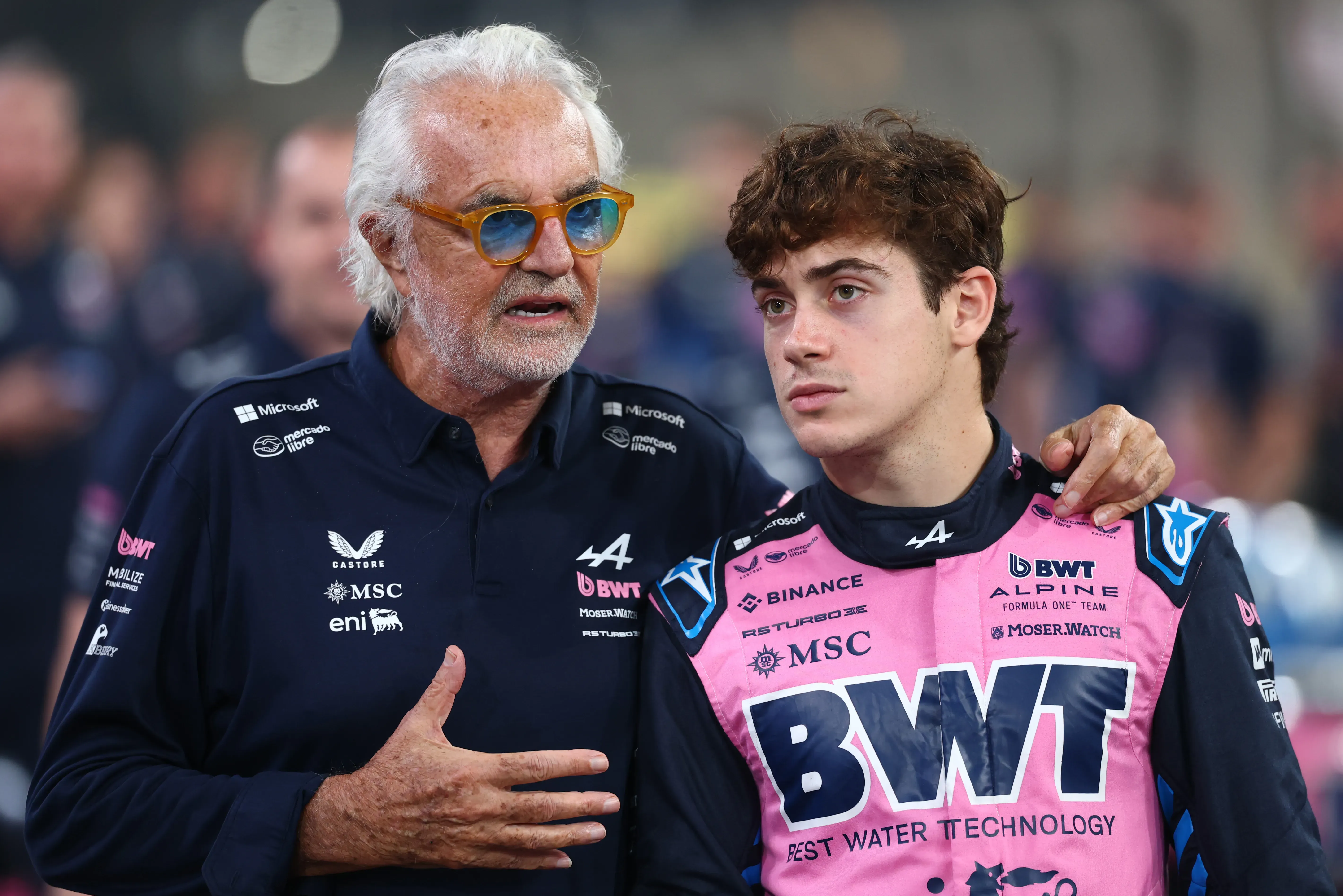 Briatore puso a Colapinto a la altura de Gasly. (Getty)