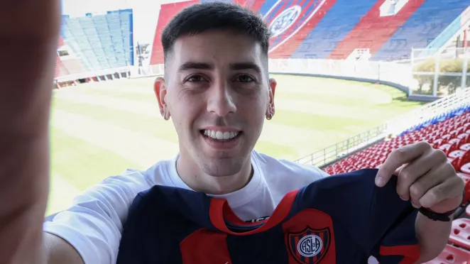 Gastón Hernández, defensor central y capitán de San Lorenzo.