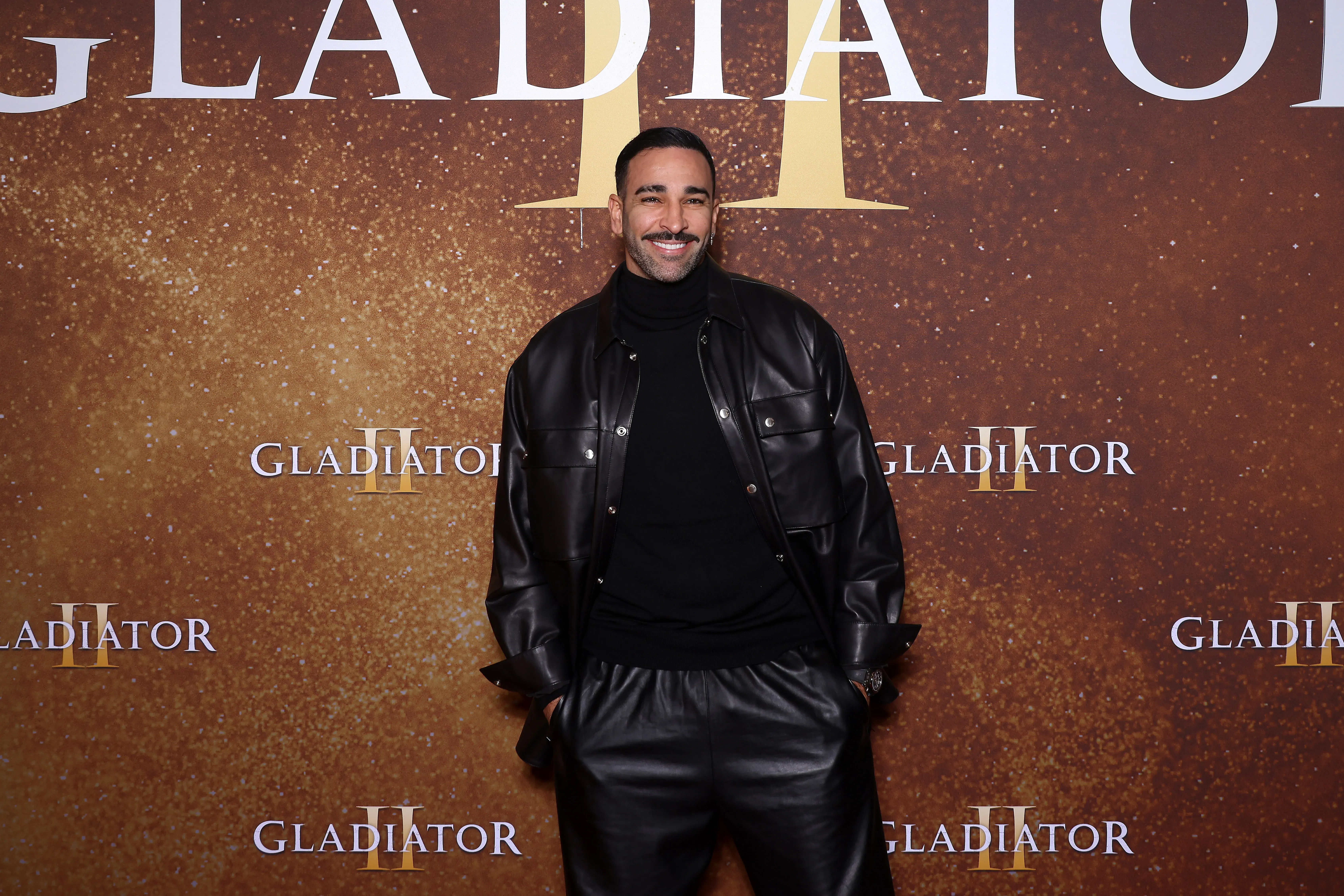 Adil Rami en la avant premier de Gladiador II. (Foto: Getty)