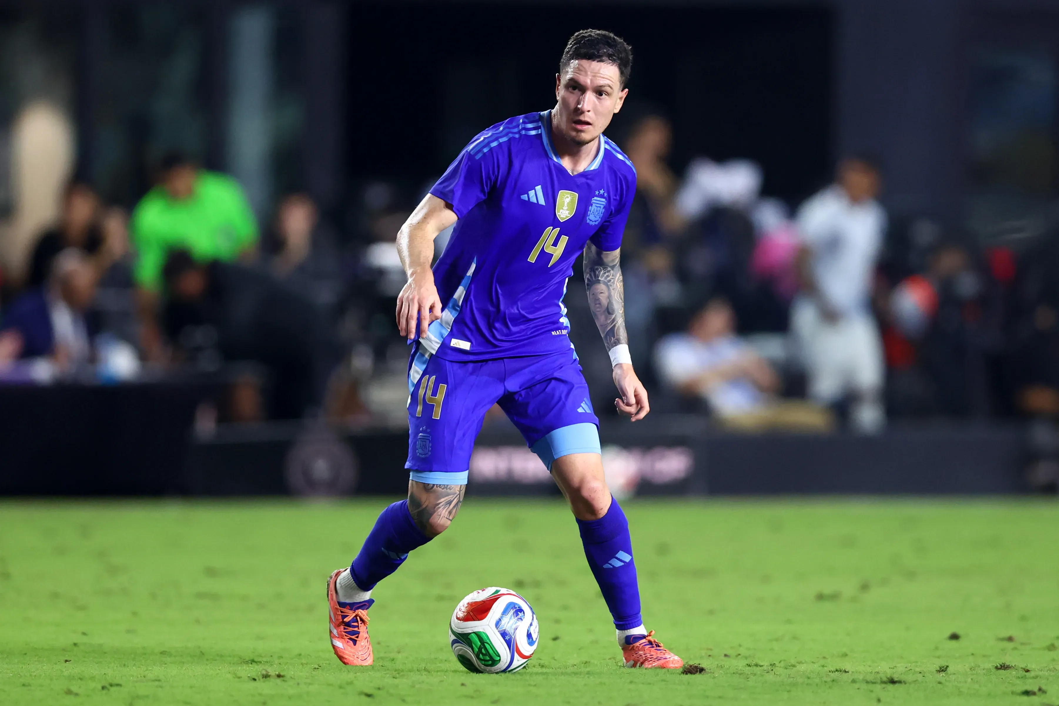 Aníbal Moreno luciendo la camiseta de la Selección Argentina. (Getty Images)