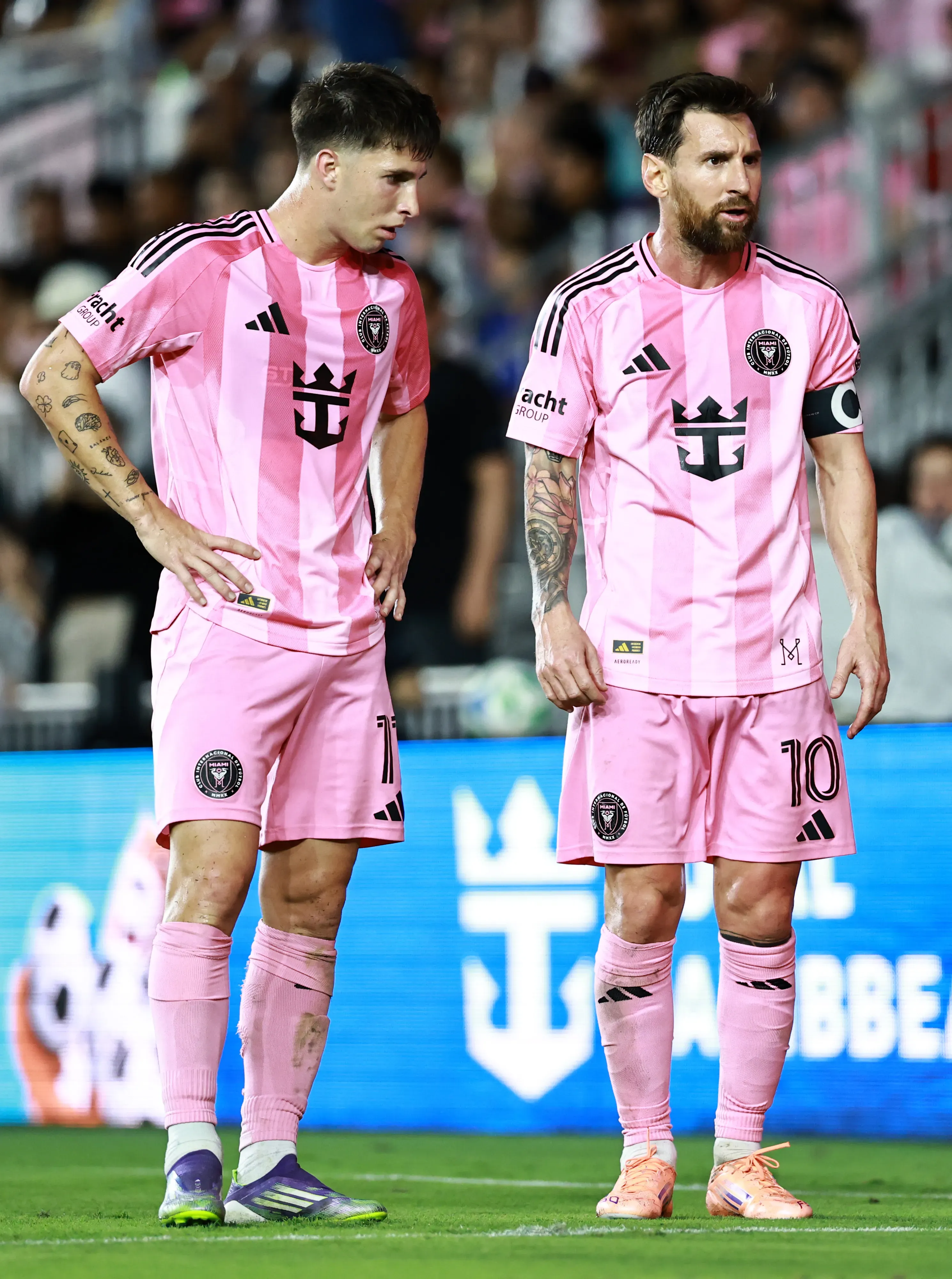 Baltasar Rodríguez dijo que vuelve a Racing más maduro tras la temporada compartida con Messi (Getty).