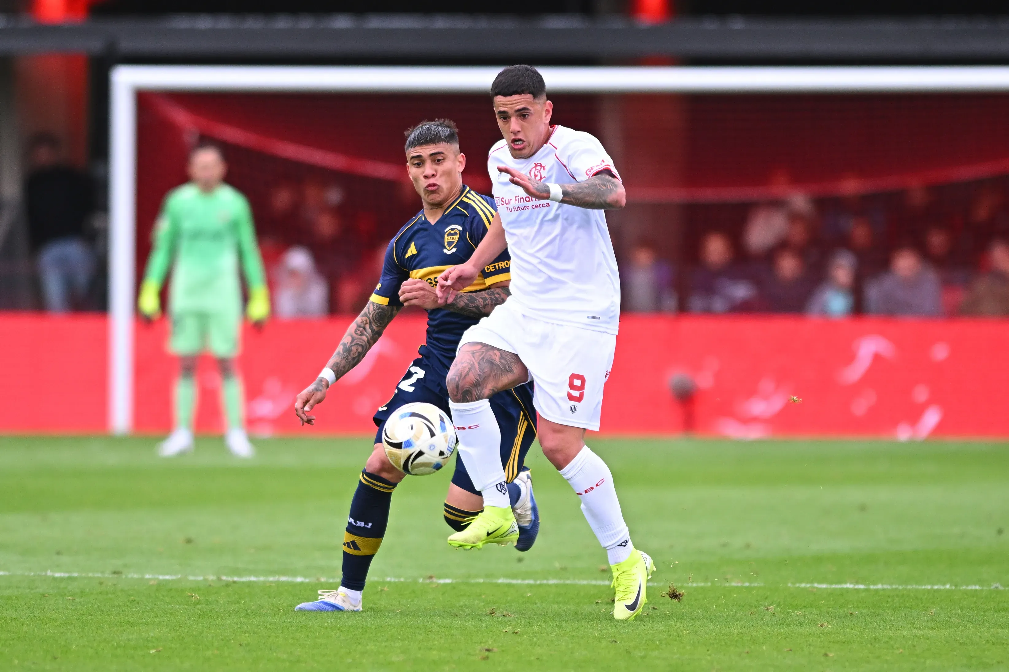 Gonzalo Morales, en el último duelo entre Boca y Barracas Central. (Getty Images)