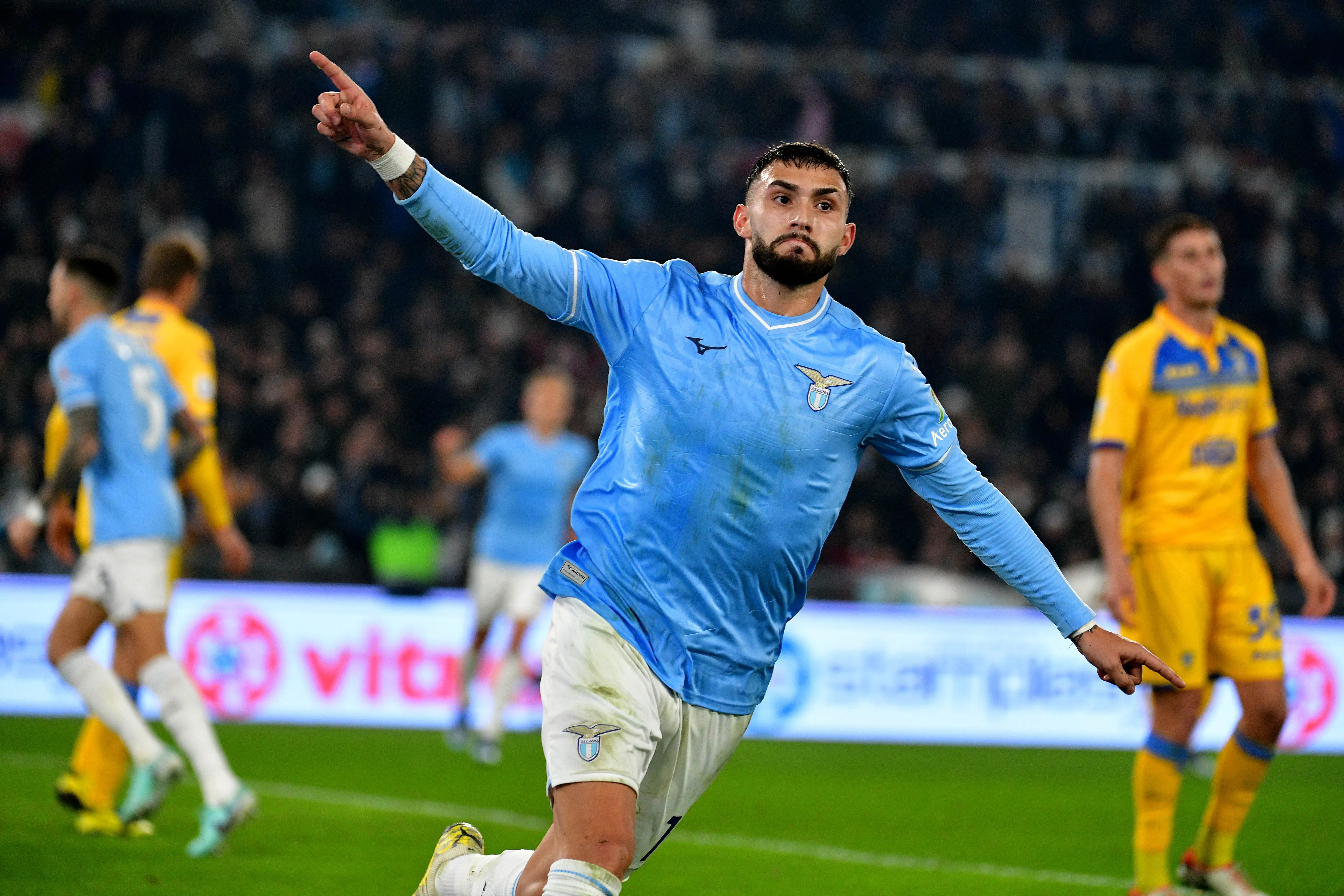 Valentín Castellanos, delantero argentino de Lazio. (Getty Images)