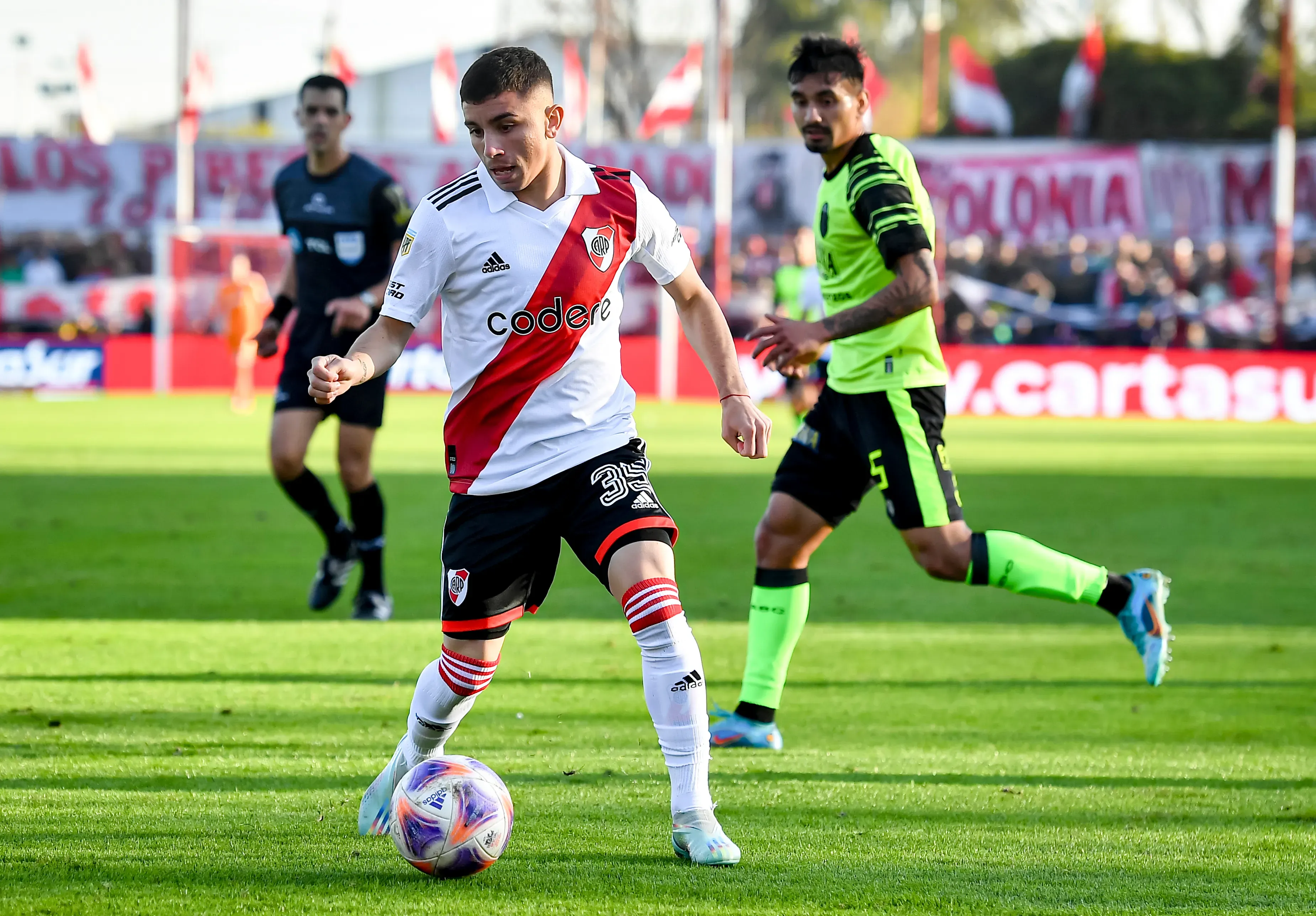 Franco Alfonso, durante su estadía en River. (Getty Images)