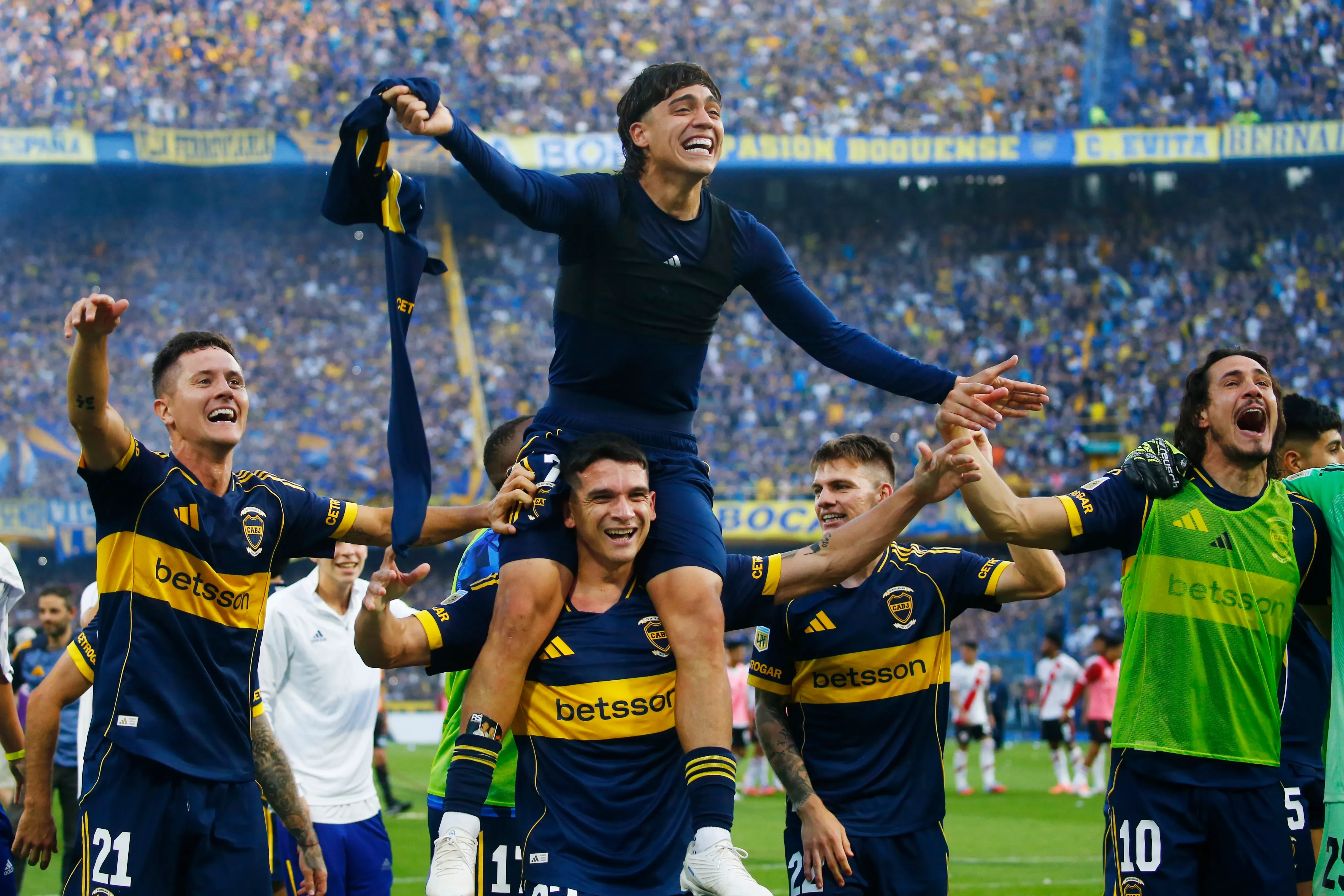 Los futbolistas de Boca Getty Images)