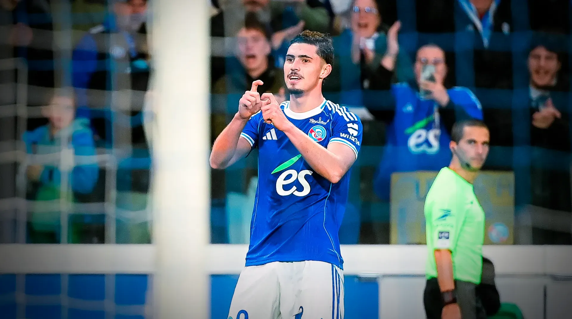 Joaquín Panichelli, delantero argentino de Racing de Estrasburgo.