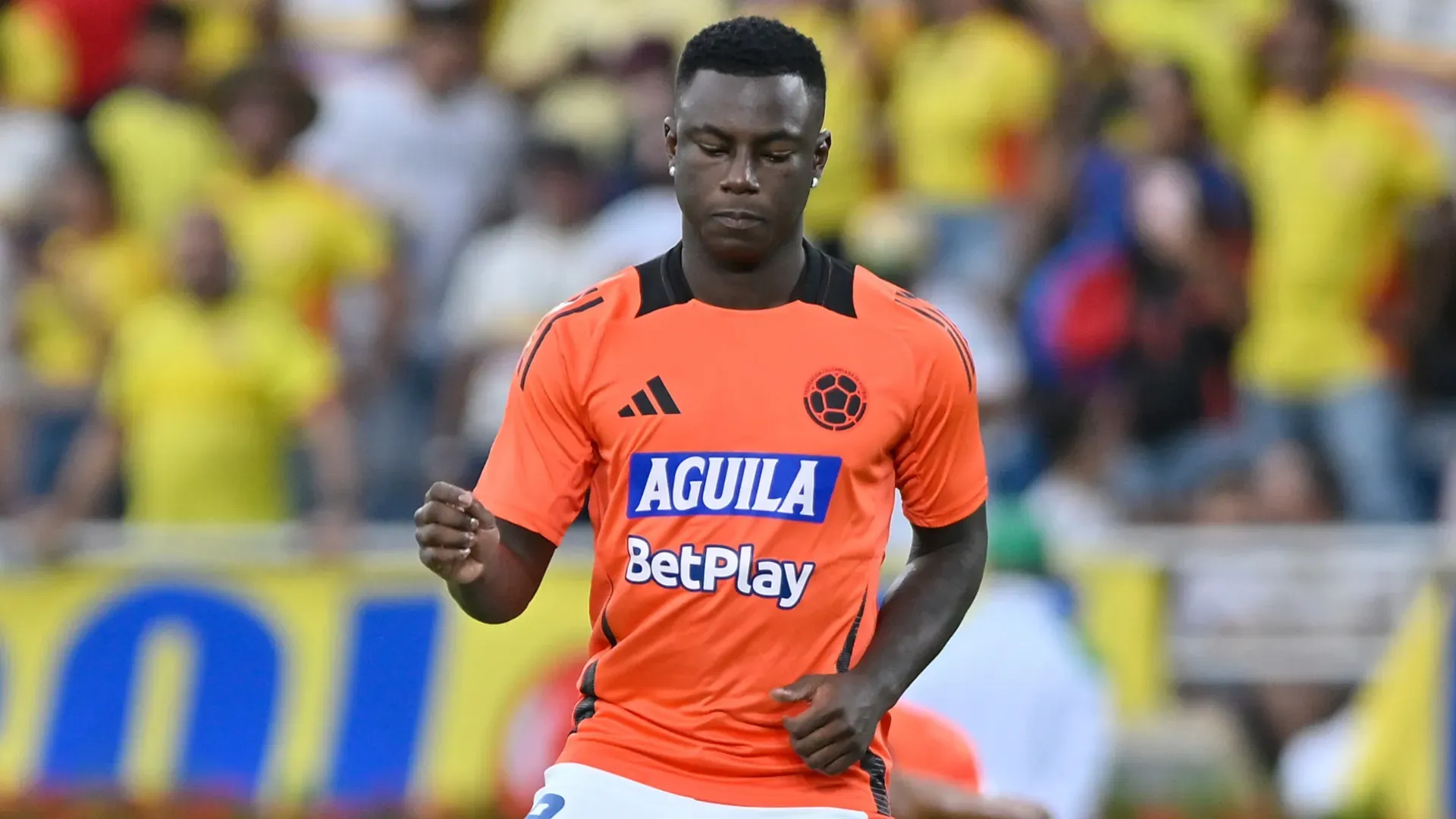 Marino Hinestroza, futbolista colombiano de Atlético Nacional.