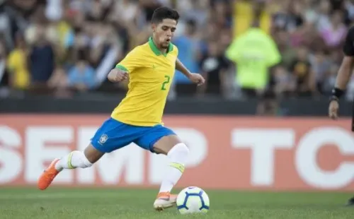 Campeão da Copa do Mundo u-17, Yan Couto desembarca na Catalunha na metade do ano – quando irá ter completado 18 anos Foto: Lucas Figueiredo/CBF