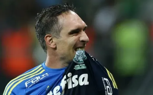 Pelo Palmeiras, Fernando Prass conquistou dois Brasileiros e uma Copa do Brasil Foto: Cesar Greco / Palmeiras