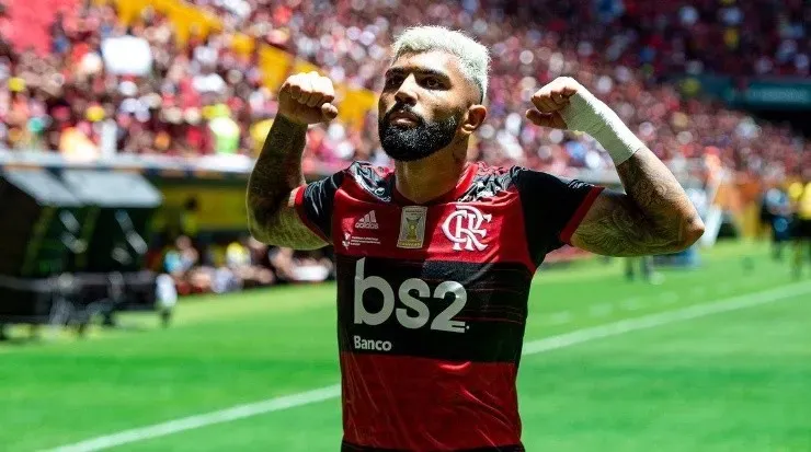 Gabigol: artilheiro voltou a ser decisivo(Foto: Alexandre Vidal/CRF/Divulgação)