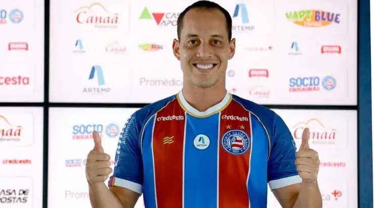 Rodriguinho em sua apresentação pelo Bahia – Foto: Página Oficial do Bahia no Facebook