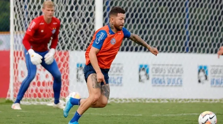 Rossi vem se destacando pelas assistências – Foto: Felipe Oliveira/Bahia.