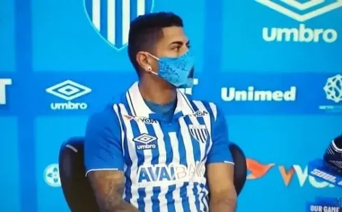 Ralf foi apresentado pelo Avaí – Foto: Reprodução/TV Avaí.