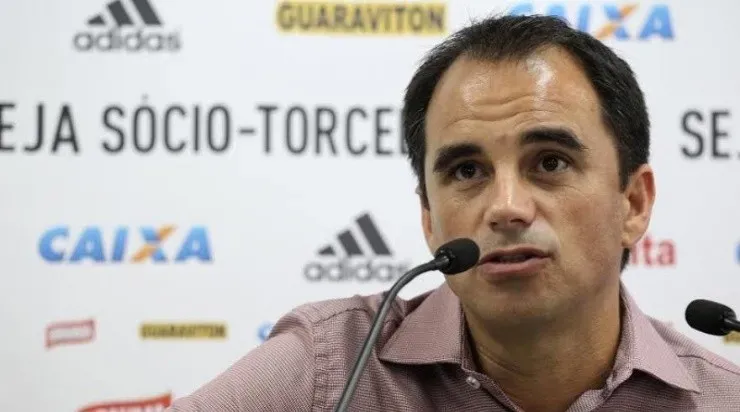 A gestão de Rodrigo Caetano foi criticada nos bastidores do clube. Foto:Gilvan de Souza/Flamengo