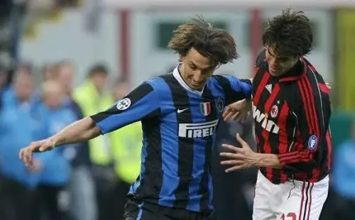 Kaká eIbrahimovic em ação. (Foto: Getty Images)