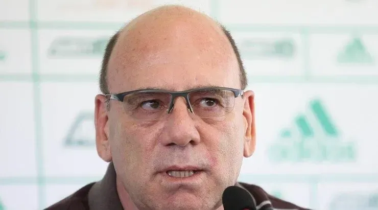 Brunoro revelou que tentou contratar o técnico Zico para assumir o lugar do técnico Vanderlei Luxemburgo. Foto: César Greco/ Agência Palmeiras
