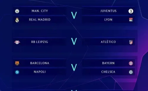 Uefa definiu nesta sexta-feira (10) os confrontos das quartas de final da Champions League. Foto: Divulgação