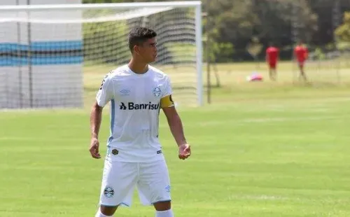 Kevin em ação pelo Grêmio. Foto: Lucas Uebel/Grêmio