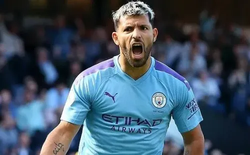 Aguero está fora da partida diante do Lyon. Foto: Divulgação