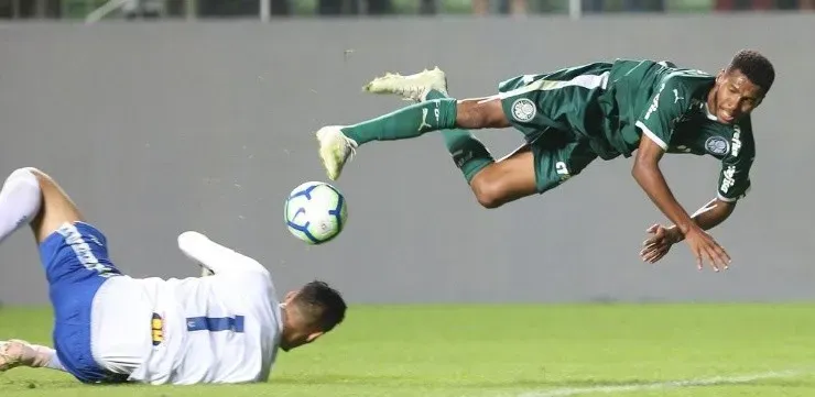 Wesley em ação pelo Palmeiras. Foto: César Greco/Palmeiras