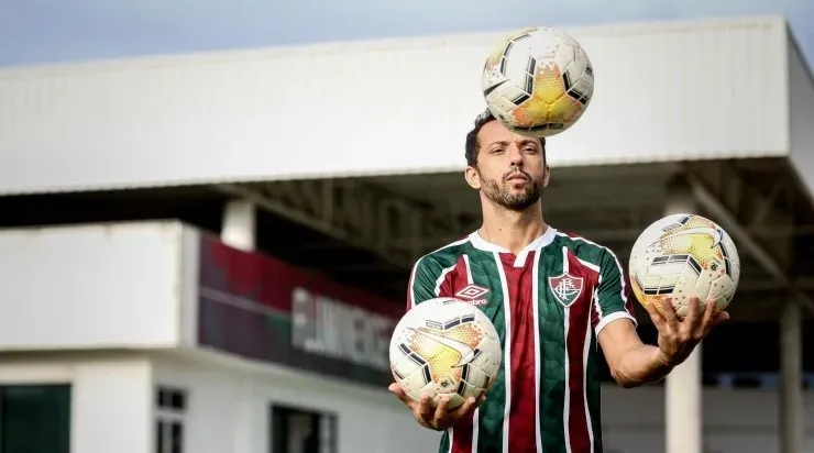 Nenê deve ser mantido como falso 9 contra o Corinthians. Foto: Lucas Merçom/Fluminense