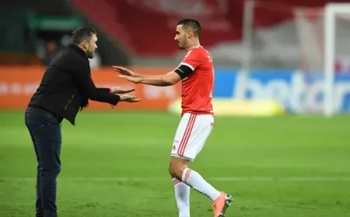 Coudet e Galhardo: destaques no Inter, líder do Brasileirão (Foto: Ricardo Duarte/Inter)