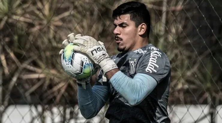 João Paulo foi o goleiro que mais atuou pelo Santos em 2020. Foto: Ivan Storti/Santos/FC
