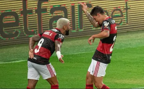 Gabigol e Pedro. (Foto: Alexandre Vidal/Flamengo)