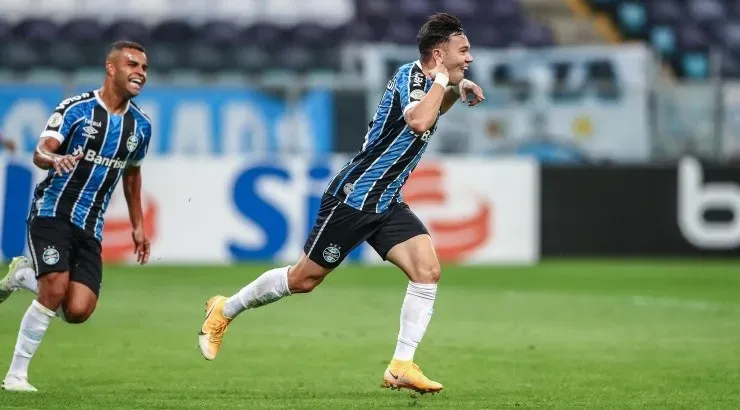 Pepê novamente foi o nome da partida - Foto: Lucas Uebel/Grêmio.