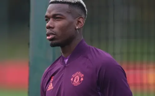 Pogba em treino do Manchester United. Foto: Getty Images