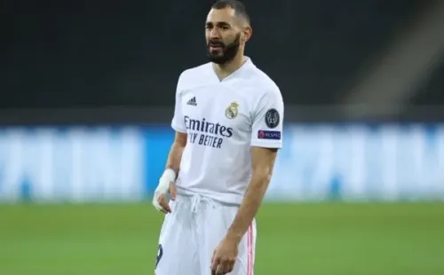 Benzema em ação pelo Madrid — Foto: Getty Images