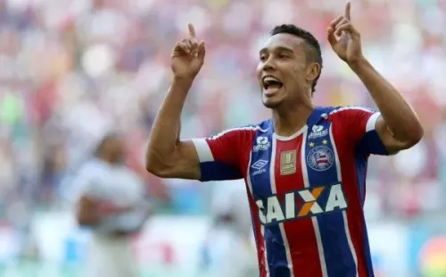 Edigar Junio foi negociado em definitivo. Foto: Felipe Oliveira/EC Bahia