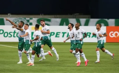 Jogadores do Goiás comemoram gol. Foto: Getty Images