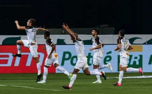 Comemoração dos atletas do Sport pelo Brasileirão. Foto: Getty Images