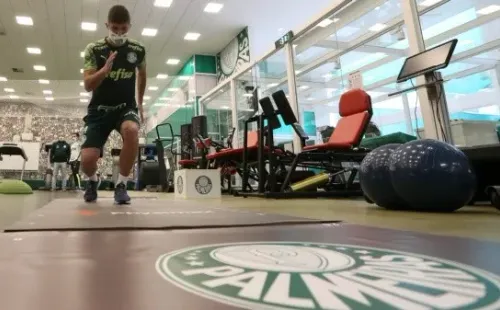 Benjamín Kuscevic assinou com o Palmeiras. Cesar Greco/Palmeiras