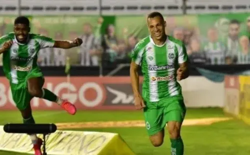 Juventude comemorando gol na série B contra o Cuiabá. (Foto: Getty Images)