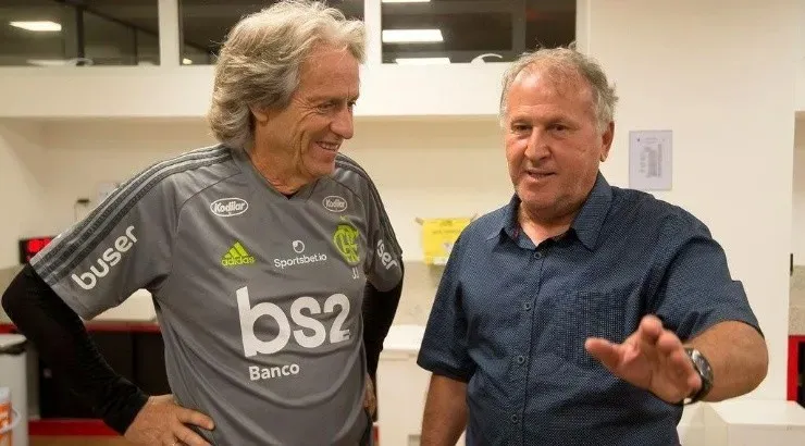 Zico já havia se encontrado com o ex-treinador Rubro-Negro - Foto: Alexandre Vidal/Flamengo.