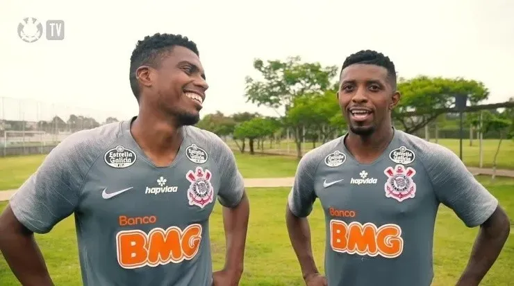 Jemerson e Cafú já estão no BID - Foto: Reprodução/Corinthians TV.