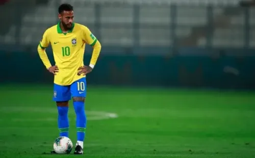 Neymar não enfrentará a Venezuela por uma lesão na perna esquerda - (Getty Images)